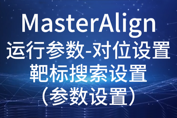 MasterAlign-運行參數(shù)-對位設置-靶標搜索設置(參數(shù)設置)